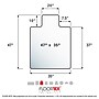 Floortex Cleartex Ultimat Lipped Chair Mat for Carpets up to 1/2", 35" x 47", Clear Polycarbonate (FC118923LR)~#|#~5692C6DA-E19F-43FF-89B25CCD3A17FE26_sc7