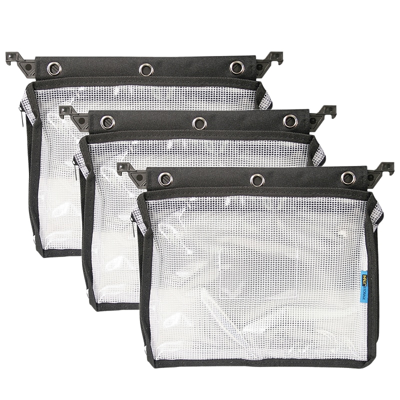 Innovative Storage Zipper Pencil Pouch, Clear, 3/Bundle (AVT50904-3) image 1
