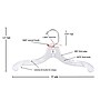 Nahanco 12" Plastic Super Heavy Weight Dress Hanger, Clear, 100/Carton (412)~#|#~569539EA-4B93-4B9C-ADF1E1B8A3F2CC4E_sc7