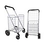 Dbest Cruiser Cart Deluxe 2 Steel Mobile Folding Utility Cart with Swivel Wheels, Silver (01-869)~#|#~56980AA8-E767-4A88-AF29ABB6818AED9F_sc7