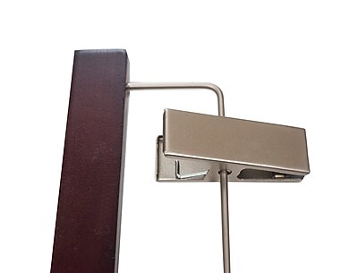 Nahanco 14" Wood Skirt/Slack Hanger With Clips - Thumbnail 3