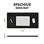 Fellowes Breyta Faux Leather Dual Sided Desk Pad, 31.5" x 15.75", Black/Hazelnut (100146132)~#|#~569D23D1-BC72-4FC1-ACE277FC6F959E41_sc7