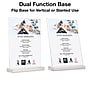 Global Printed Products Sign Holder, 5" x 7", Vertical, Table Top, Clear Acrylic (SGNH-AB-5X7)~#|#~569E67D1-D5FF-4C20-9CD9AD4CA3F76CE5_sc7
