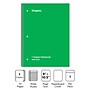 Staples 1-Subject Notebook, 8" x 10.5", Wide Ruled, 70 Sheets, Green (ST24006C)~#|#~56A629F5-0442-4477-9270B61E1FB5A186_sc7