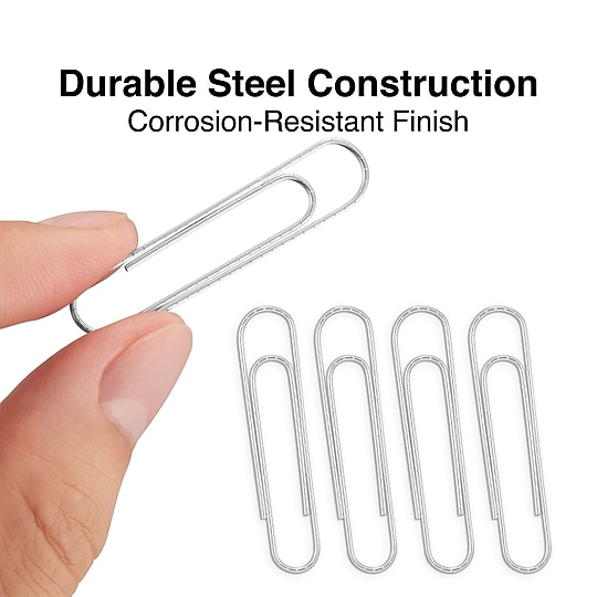 Staples Jumbo Paper Clips, 1.75", Heavy‑Duty, Non‑Skid, 100 Pack – Secure Grip Clips for Thick Documents & Files~#|#~56AC7F34-6179-461D-B5F92C3197288B7A_sc7