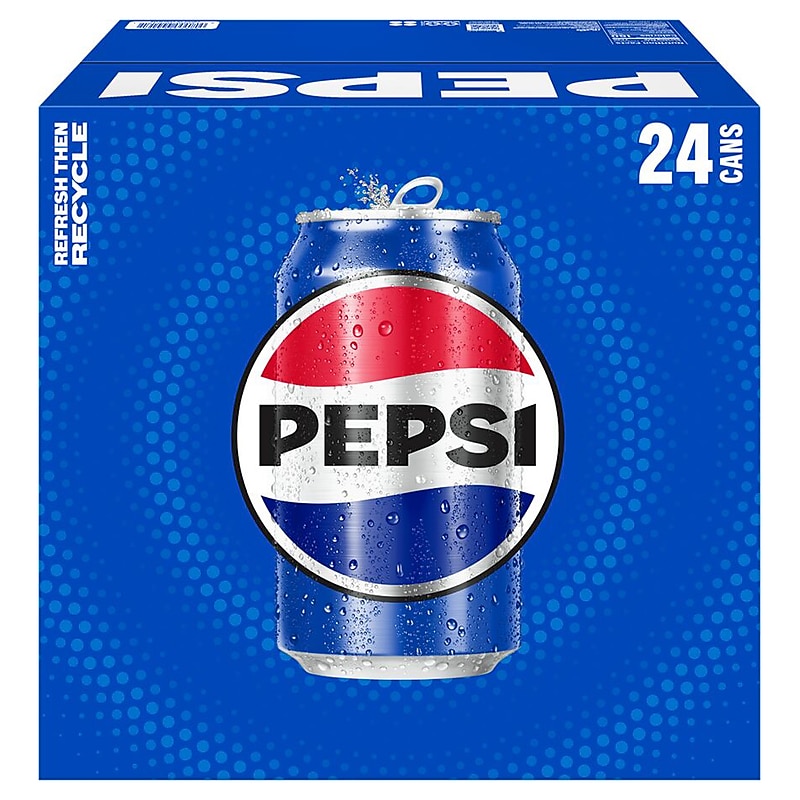 Pepsi Soda, 12 oz., 24 Cans/Carton (5000) image 1