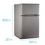 Black & Decker Adjustable Temperature Control Refrigerator w/Freezer, 3.1 Cu. Ft., Gray/Silver (BCRDK32V)~#|#~56BB85A2-5FED-48B9-B089ECE8BE9A34F6_sc7