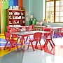 Flash Furniture Emmy Rectangular Activity Table Set, 23.625" x 47.25", Height Adjustable, Red (YU06036RECTBLRD)~#|#~56BC071E-3A68-4154-8485A47FF3C2C8E1_sc7