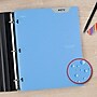 Five Star Stay Put  3-Hole Punched 2 Pocket Plastic Folder, Sky Blue (333420C-ECM26)~#|#~56BD5E6A-0C04-4158-ADE34C750AA66C7E_sc7