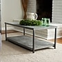 Household Essentials Jamestown 39.4"W x 19.7"D Coffee Table, Slate Concrete/Black (8099-1)~#|#~56BD7BBC-FA0D-4C68-988F1640BBF7A5E6_sc7