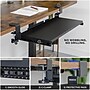 Mount-It! Adjustable 24"W Clamp-On Keyboard and Mouse Tray, Black (MI-7180)~#|#~56C35AF8-6F20-47C7-BE69DED7DEA11EAC_sc7