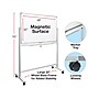 Excello Global Products Dry-Erase Mobile Whiteboard, Aluminum Frame, 48" x 32" (EGP-HD-0066)~#|#~56C3C616-8F38-49E1-8A13DD6E0BE4A888_sc7