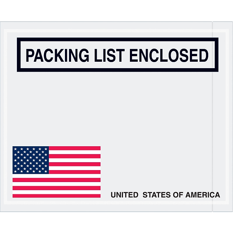 Packing List Envelope, 4 1/2" x 5 1/2", 1000/Carton (PL465) image 1