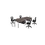 Boss Office Products Simple System 60"W Desk with Pedestal, Driftwood, 4/Set (SGSD016-101)~#|#~56C849EA-2A59-40F6-B62EFB632FBCE1CE_sc7