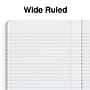 Staples 1-Subject Composition Notebooks, 7.5" x 9.75", Wide Ruled, 100 Sheets, Assorted Colors (ST55077C)~#|#~56CC9E5B-0B02-4D93-BCDE3336F17647F2_sc7