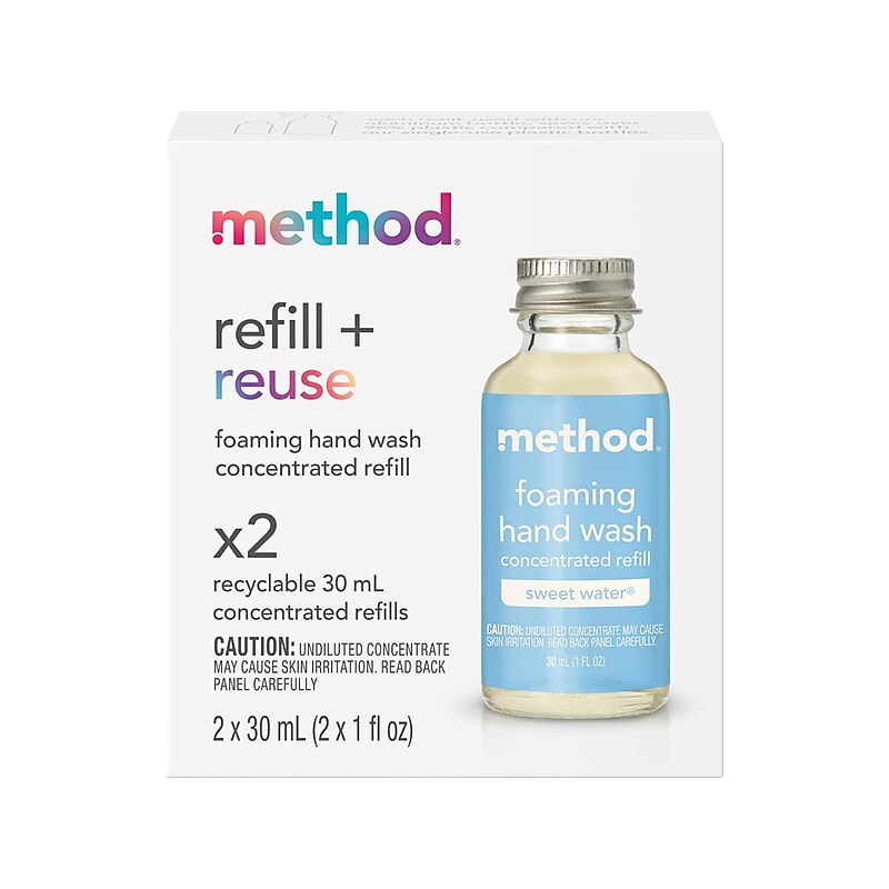 Method Refill + Reuse Concentrated Foaming Hand Soap Refill, Sweet Water Scent (356011) image 1