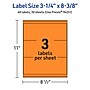 Avery Laser/Inkjet Multipurpose Rectangle Labels, 3-1/4" x 8-3/8", Bright Orange, 60/Pack (94251)~#|#~56D060C4-2079-4ACB-8BC6972407CBC374_sc7