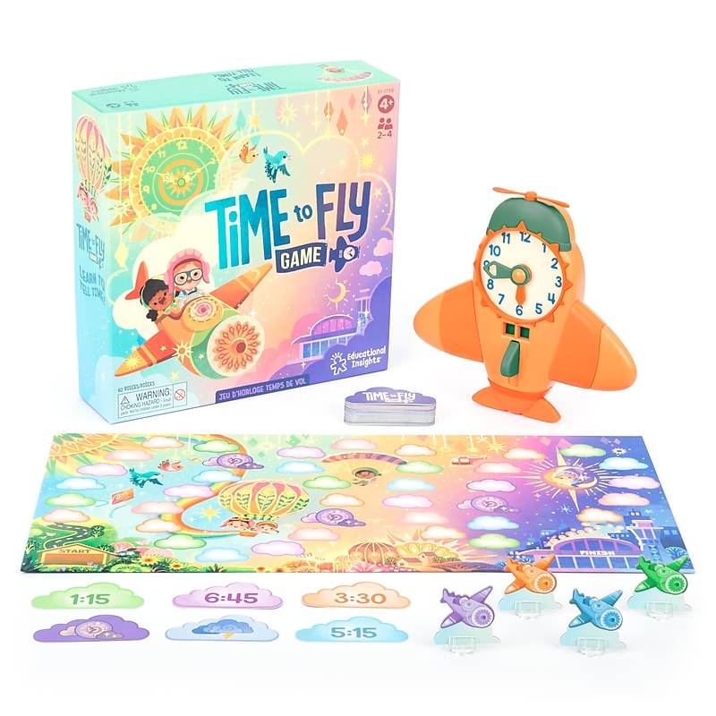 Educational Insights Time Flies Clock Game (1739) image 1