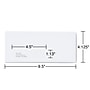 Staples Security Tinted #10 Window Envelopes, 4 1/8" x 9 1/2", White Wove, 500/Box (ST50152-CC)~#|#~56D34903-ABF5-41D7-A41C3C2F8E721EBA_sc7