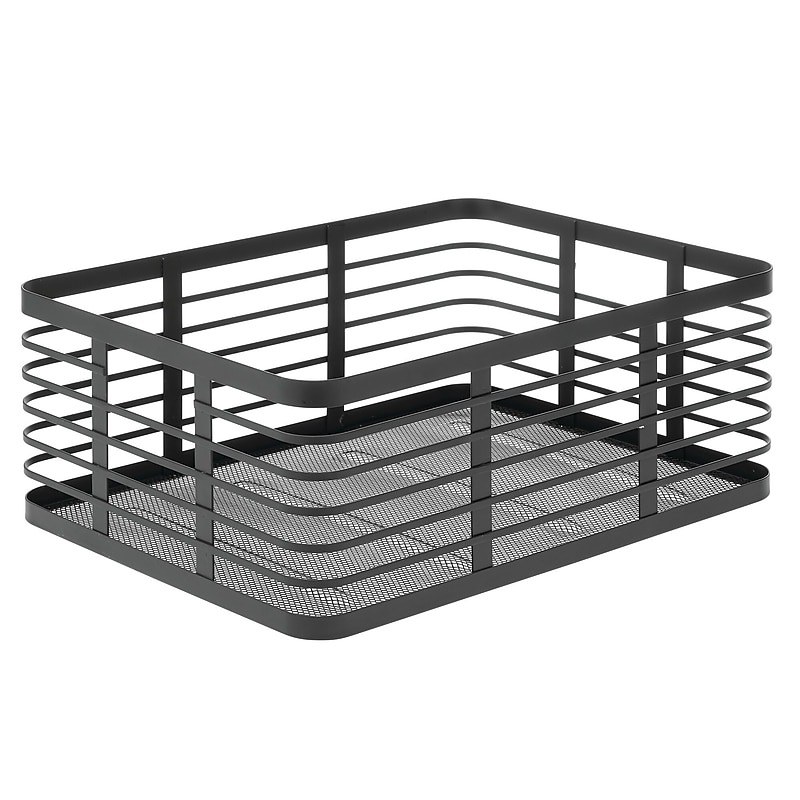 mDesign Steel Organizer, Matte Black (25934) image 1