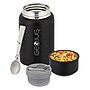 Brentwood Geojug Stainless Steel Double Walled Food Jar with Bowl & Folding Spoon, 17 oz., Black (FTS-500BK)~#|#~56D802FE-7261-4530-9A6FAD6B0F7A9574_sc7