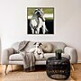 Amanti Art Portrait of Dakota the Horse by Sydney Edmunds Framed Canvas Wall Art Print, 30" x 30" (A42678027423)~#|#~56D8FCFD-F99F-46C7-93134F603F57AC02_sc7