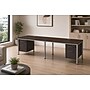 Boss Office Products Simple System 66"W Desk with Pedestal, Driftwood, 2/Set  (SGSD006-102)~#|#~56D9B5FA-E7DA-4079-B182101326D2EB99_sc7