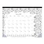 2027 Blueline DoodlePlan 22" x 17" Monthly Desk Pad Coloring Calendar, Black/White (C2917311-27)~#|#~56E0EA62-EA70-4696-BF7D46F898471625_sc7