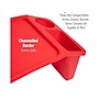 Mind Reader 10.75" x 22.25" Plastic Kids' Lap Desk Activity Tray, Red, 2/Pack (2KIDLAP-RED)~#|#~56E20084-C2C7-4486-B47DD9699E8A6767_sc7