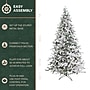 Fraser Hill Farm 7.5' Flocked Mountain Pine Artificial Christmas Tree, 550 Lights (FFMP075-3SN)~#|#~56E321FD-A91E-4D13-A9DFDA903756BCE8_sc7