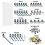 Triton Products White Polypropylene Pegboard with 36 pc. DuraHook Assortment (DB-36WH-Kit)~#|#~56E6E696-A4D5-46DF-AA4FB659A67DFC67_sc7
