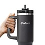 Outdoors Professional Stainless Steel Double-Walled  Tumbler with Straw, 40 oz., Black (OUTD9041)~#|#~56E781E1-6529-4F58-A12EAD41D7D537EE_sc7