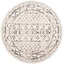 Safavieh Tulum Collection 8' Round Indoor Area Rug, Machine Made, Ivory/Grey (TUL268A-8R)~#|#~56E89282-31B4-4BAC-9D08C3DCEEEE4876_sc7
