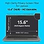 Kensington High Clarity Anti-Reflective Blue Light Filter & Privacy Screen Filter for 15.6" Laptops (16:10) (HC156A1610A)~#|#~56E8A97B-0D22-48E8-9951EAFFFF11327A_sc7