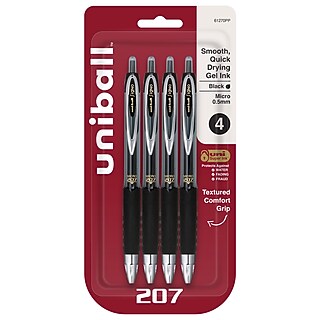 uni-ball 207PLUS+ Gel, 0,7 mm, Asst Fash, 6 confezioni