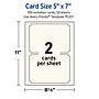 Avery Integrated Cards, 5" x 7", Matte Ivory, 100/Box (95351)~#|#~56F0A881-ADC6-4A7D-AA2FC44586F232DE_sc7