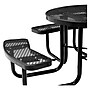 Global Industrial 46" Round Picnic Table, Expanded Metal, Black (277150BK)~#|#~56F2C1D0-D467-4FED-AF5C0C791B907769_sc7
