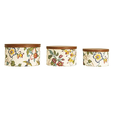 Household Essentials Floral Nestable Hat Boxes - Thumbnail 4