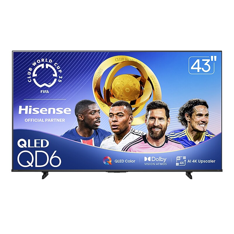 Hisense 43" Class QD6 Series QLED 4K Fire TV, Black (43QD6QF) image 1