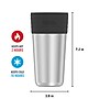 Thermos Stainless Steel Vacuum Insulated Coffee Cup Insulator, 20 oz., Stainless Steel (EAJCF600SS4)~#|#~56FFD1EB-7678-406D-AEA70732B7E70B14_sc7