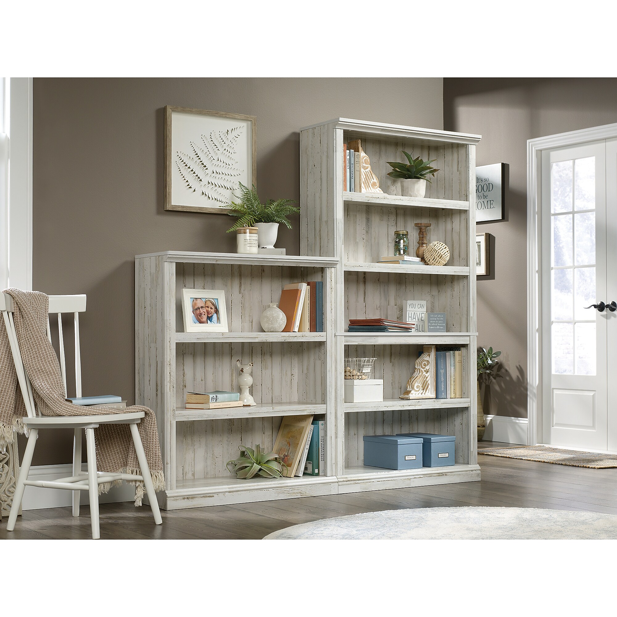Sauder Select 70″H 5-Shelf Bookcase, White Plank (426423) Sansujyuku sansujyuku.com