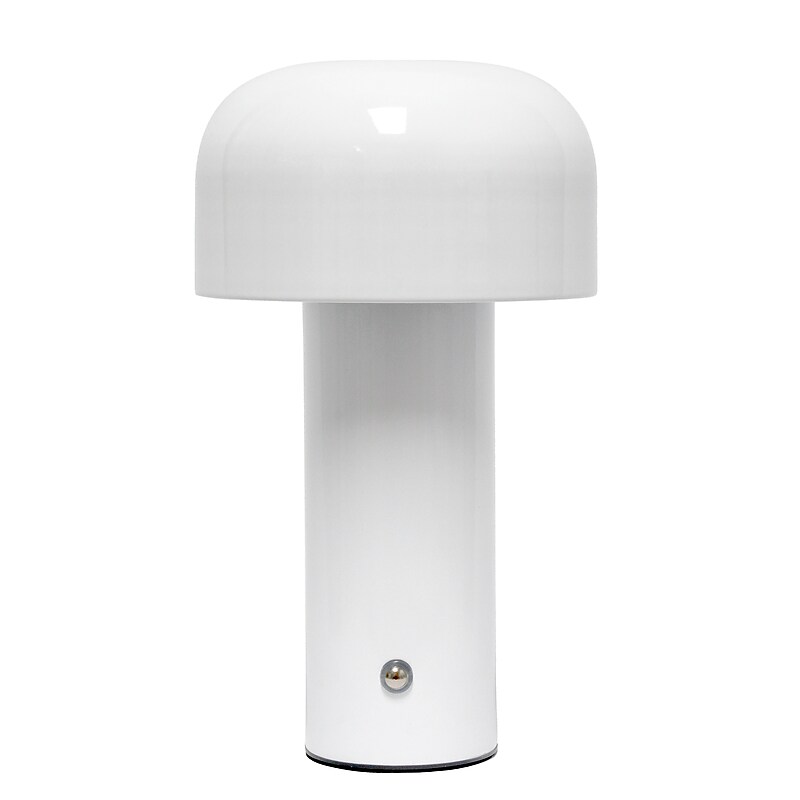 Simple Designs Mushroom Magic LED Table Lamp, White (LD1070-WHT) image 1