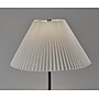 Simplee Adesso Jeremy 60.75"H Black Floor Lamp with White Pleated Fabric Shade (SL9500-01)~#|#~570F9C07-8F0D-45B9-9B3BC340F2F4D78F_sc7