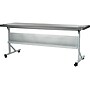 National Public Seating BPFT Flip-N-Store 72" x 24" Rectangular Activity Table, Charcoal Slate (BPFT-2472-20)~#|#~570FCCBA-DE92-4EA4-96CB8DB36BCC7965_sc7