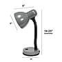 Creekwood Home Essentix Flexible Gooseneck LED Desk Lamp, 14.25", Gray Glossy (CWD-1000-GY)~#|#~571406FF-97AD-47D3-B7B131EBA18E6239_sc7