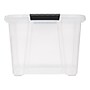 Iris 32 Quart Storage Container with Lid, Plastic, Clear, 4/Pack (500297)~#|#~57175CC2-0644-47B7-BADA5199B2FC611A_sc7