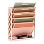 Mind Reader 5-Pocket Plastic Mountable Wall File, Letter Size, Pink (WALLANCH-PNK)~#|#~57178DDD-21A7-4894-B12FA1C4B9AD3772_sc7