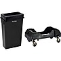 Alpine Polypropylene Trash Can with Dolly, 23-Gallon, Black (ALP477-BLK2-PKD)~#|#~571BA9D8-7F10-4301-B2B47FEE4BC1DCCD_sc7