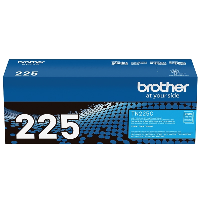 Brother TN-225 Cyan High Yield Toner Cartridge   (TN225C) image 1