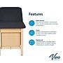 Aristo Wood Physician Adjustable Exam Table with Shelf, 2 Drawer Cabinet, Paper Cutter, Holder, 500lbs. Capacity, Black~#|#~571C4161-F9D0-46CD-BC2BFA4297F2DC37_sc7